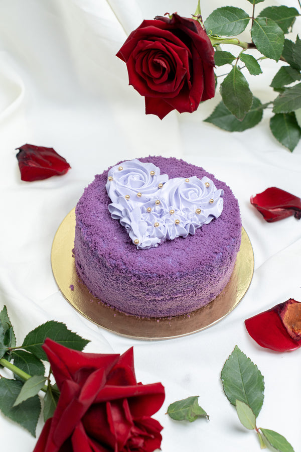 Ube Heart Cake