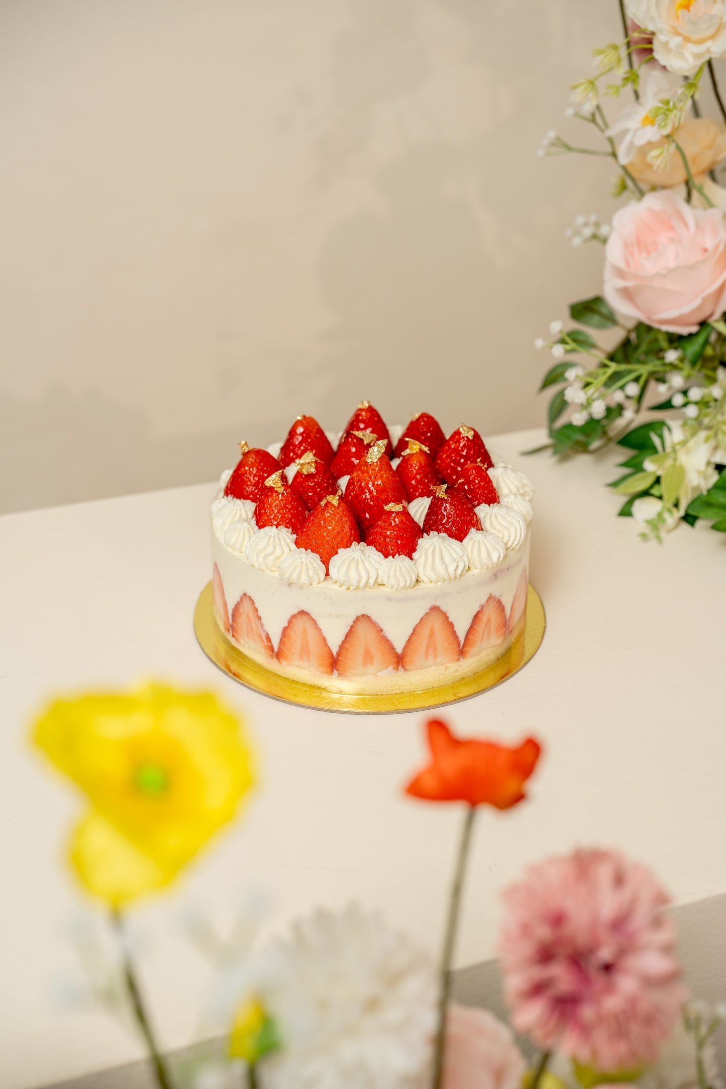 Strawberry Mascarpone Cake