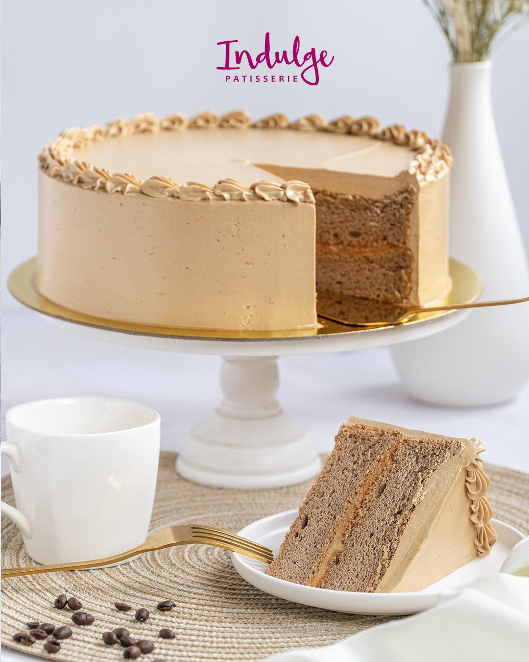 Mocha Caramel Cake (9 Inches Round)