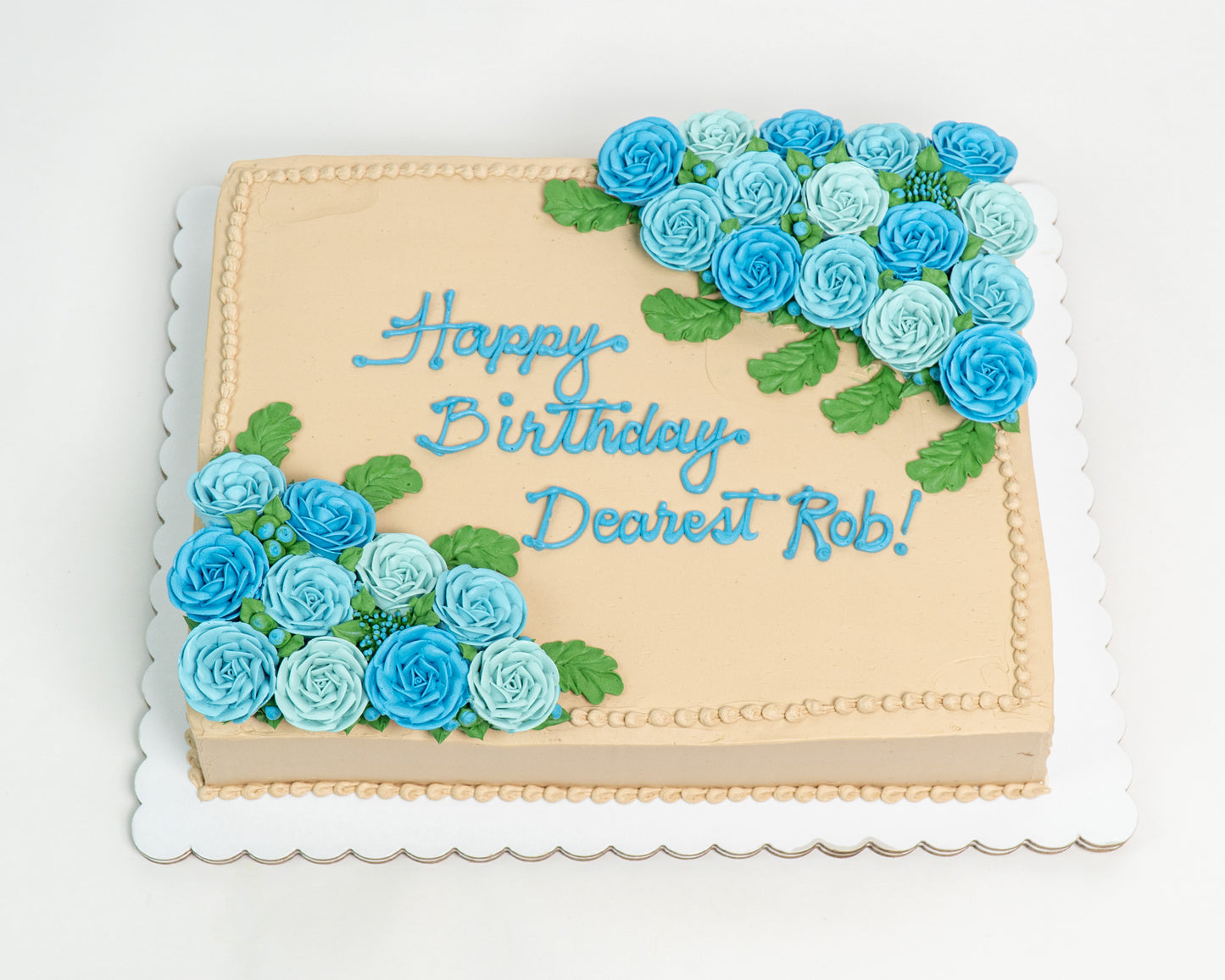 Mocha Caramel Cake (12 by 16 inches Rectangle)