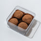 Box of 4 Dubai truffles in clear packaging
