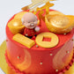 Chinese Birthday Cake - Angkong, Gold Ingots, Bars and Coins