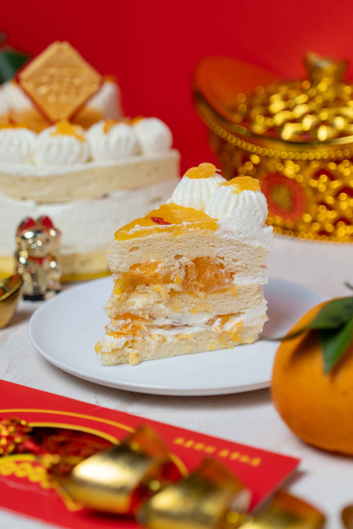 Orange Mascarpone Chantilly Cake