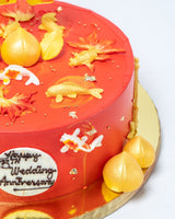Chinese Birthday Cake - Chinese Long Life Peaches/Koi/Bamboo — photo 5