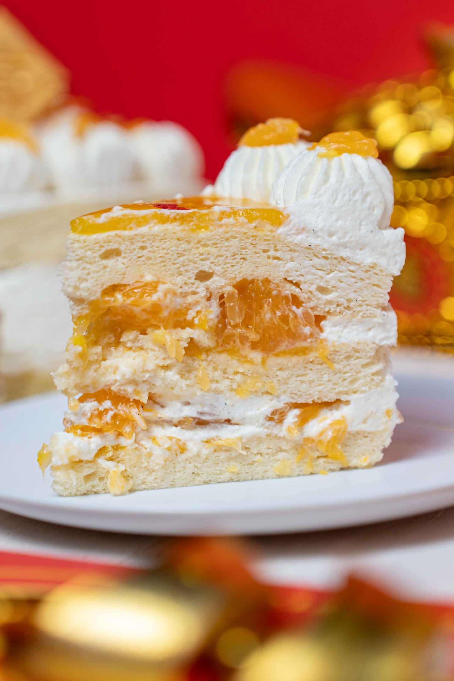 Orange Mascarpone Chantilly Cake